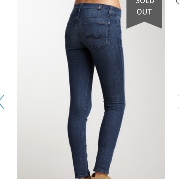 7 For All Mankind Gwenevere Jeans Size 25 - Picture 3 of 13